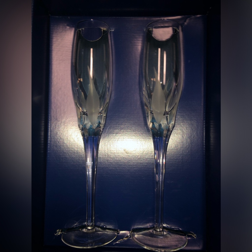 Crystal wine glasses